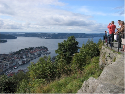 view west from floyen